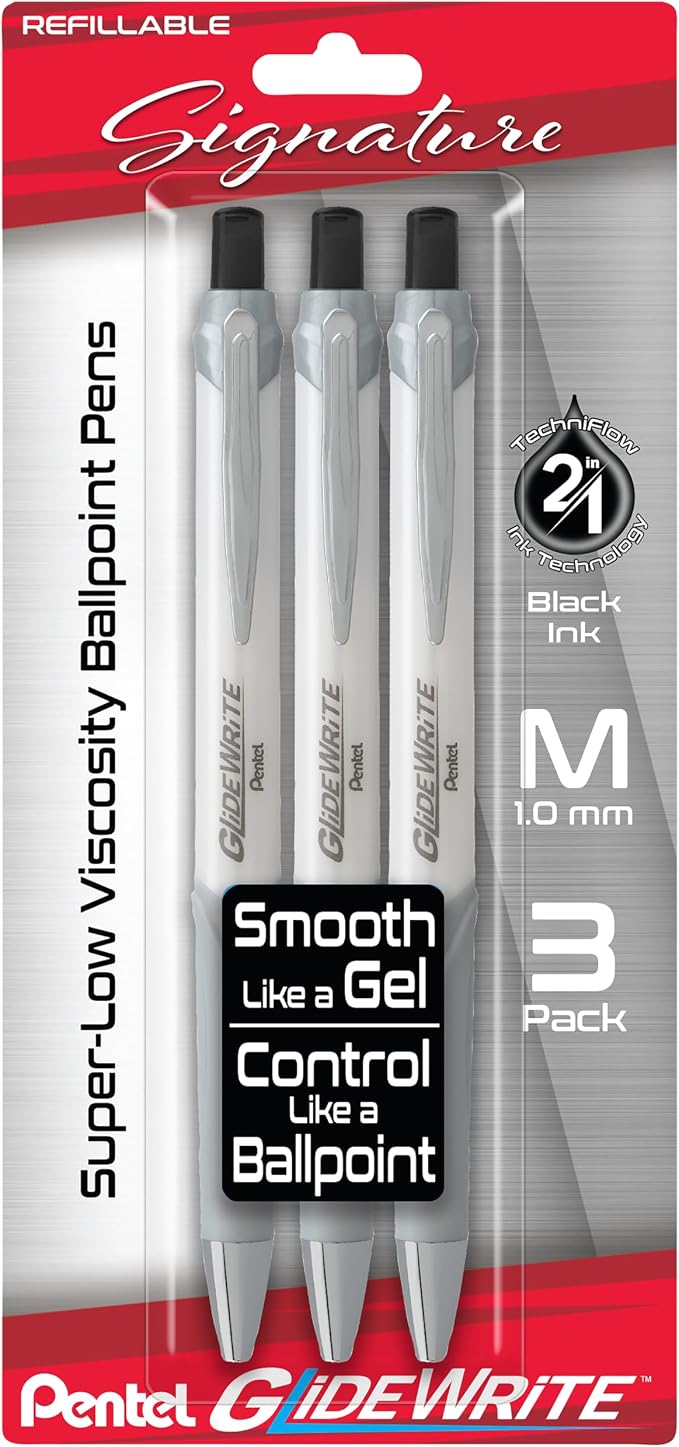 Pentel Glidewrite Signature Ballpoint Pen by PentelofAmerica