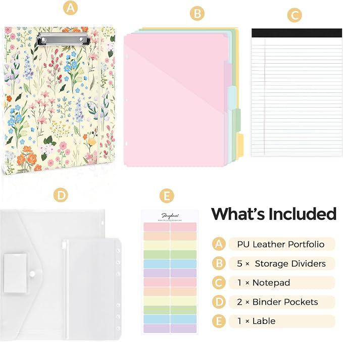 SKYDUE 1 Inch 3-Ring Binder - Image 3