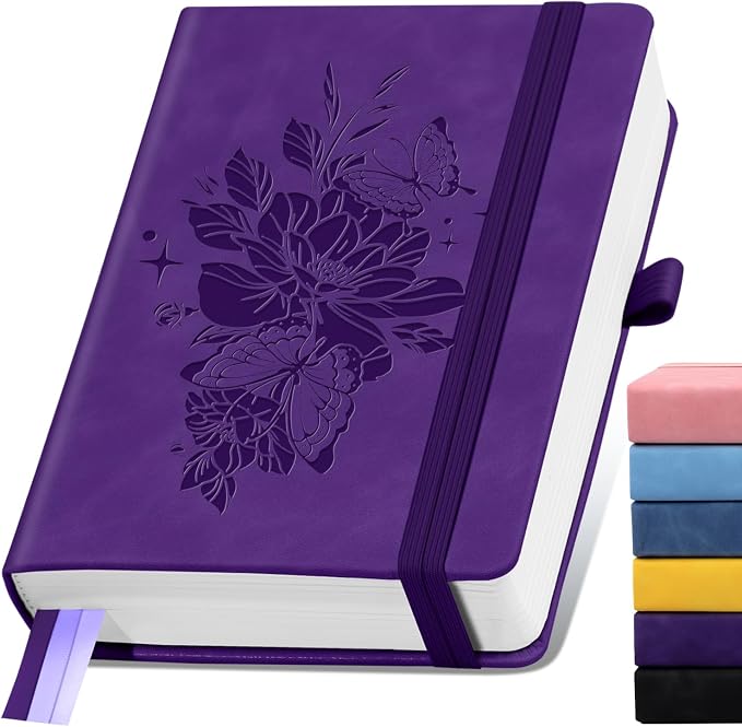 Lined Journal Notebook 365 Pages, A5 Leather Journals by ALKALO