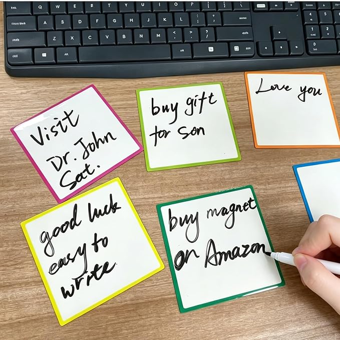 18 Packs, Edge Color Magnets Labels, Widely Use to Post Notes - Image 4
