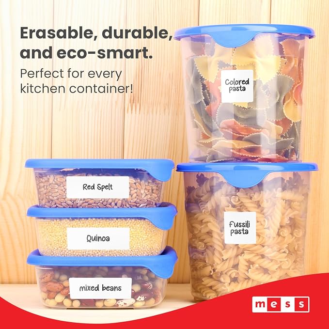 Removable Dry Erase Labels for Food Containers - Image 3