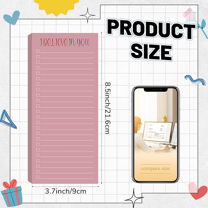 Censen 10 Pack 500 Sheets to Do List Notes Daily Checklist Notepad - Image 2