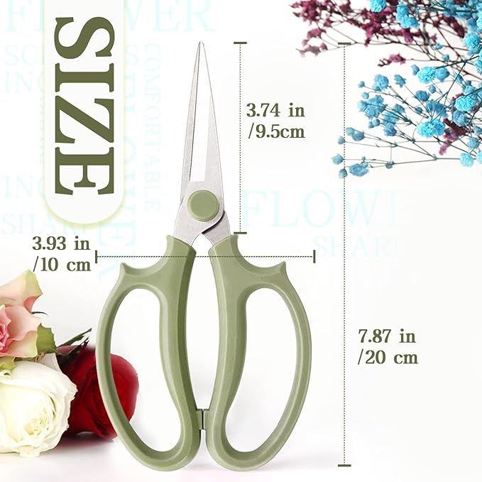 3Pcs Garden Flower Scissor, Floral Scissors Pruning Shears, Stainless Steel - Image 2