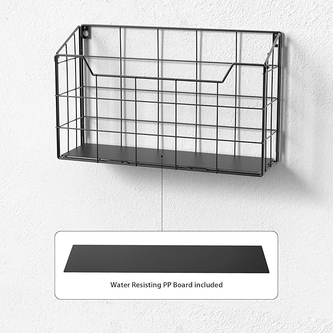 Univivi Wall File Organizer Hanging File Holder Magazine File Holder Desktop File Organizer for Document Paper Mail Home Office 3 Pack-DeskLoop Office