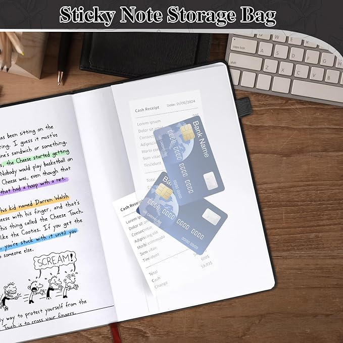 Lined Journal Notebook, A5 Hardcover Leather Journal for Men Women, 200 Pages 100 GSM Thick Paper, Journaling Notebooks for Work School Travel Note Taking, Black-DeskLoop Office