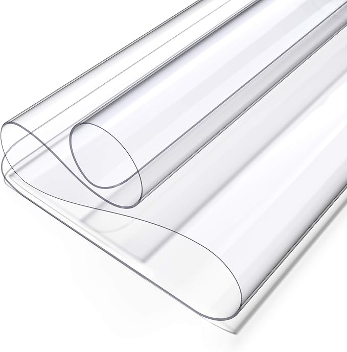 Oterri Clear Writing Desk Pad, 36’’x60” Heat Resistant Waterproof PVC Round by Oterri