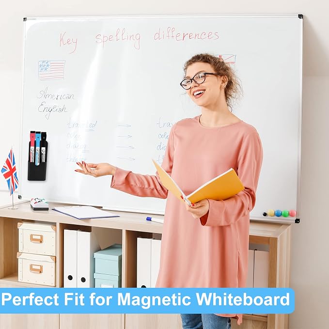 KITANIS Magnetic Pen Holder, 2 Pack Magnetic Dry Erase Marker Holder - Image 5