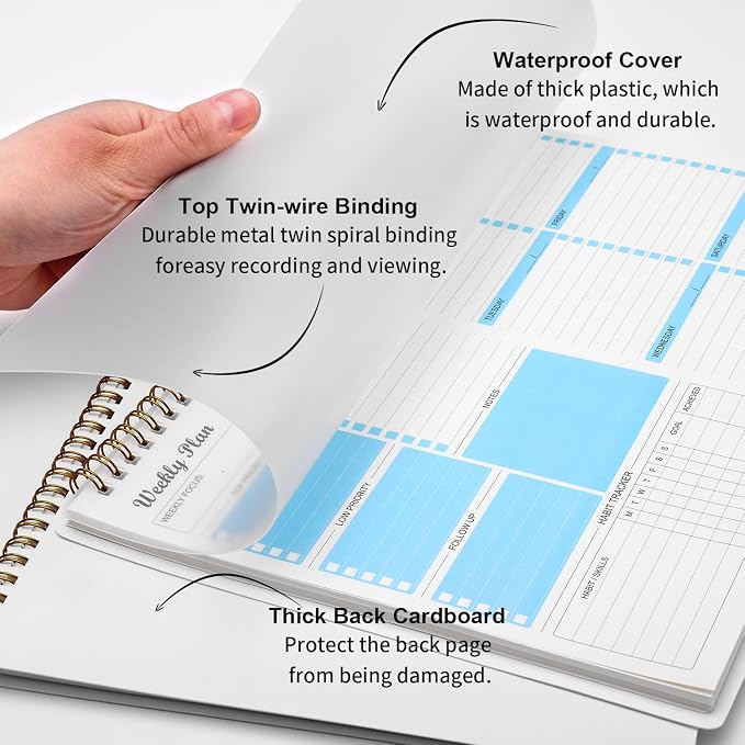 Weekly Planner Notepad Undated Weekly Schedule Planner To Do List Notebook - Image 4