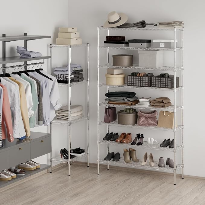 Regal Altair 14" Deep x 48" Wide x 86" Height Wire Shelving Kit | 8-Tier | NSF - Image 4