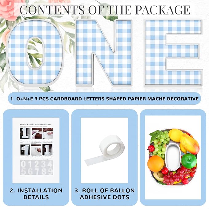 Rossesay 3 Pcs One Large Charcuterie Letter 12'' Fillable Tray Charcuterie Box - Image 5