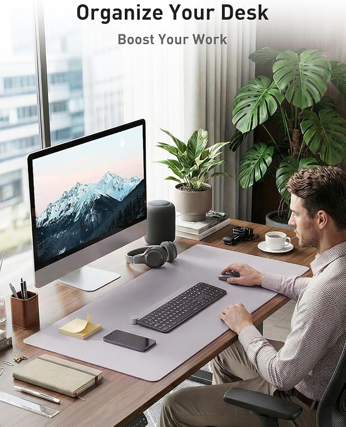 Aothia Faux Leather Desk Mat - Image 3