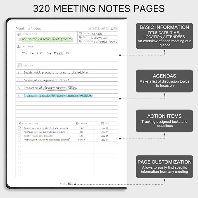 EMSHOI Meeting Notebook for Work - Image 3