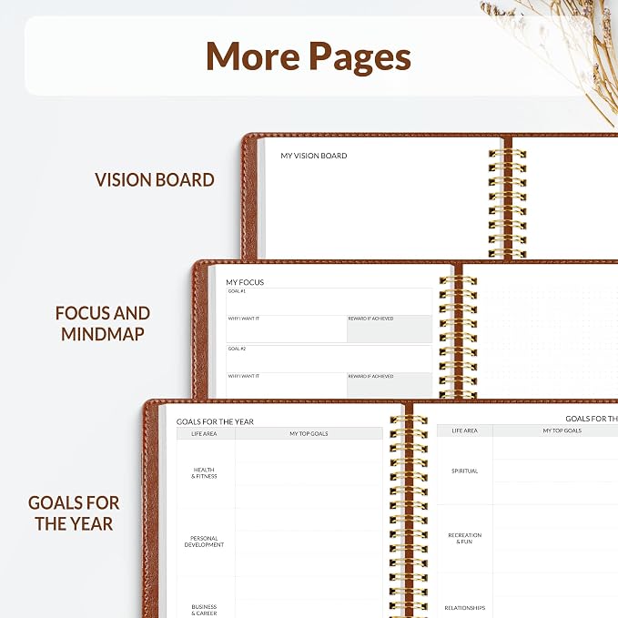 SUNEE 2026 Planner 5.9" x 8.3" – Dated Productivity Planner - Image 6