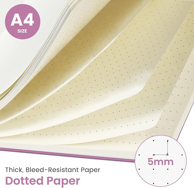 Taja Spiral Dotted Notebook, 8.5"x11" Notebooks - Image 2