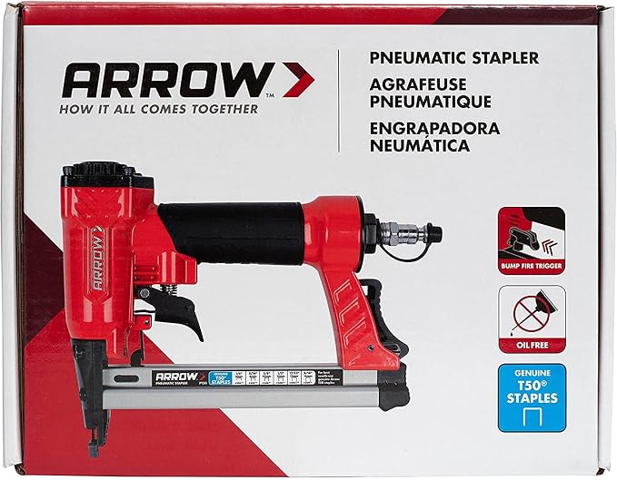 Arrow PT50 Oil-Free Pneumatic Staple Gun, Professional Heavy-Duty Stapler - Image 12