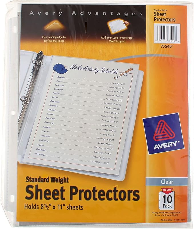Avery Standard Weight Sheet Protectors - Image 4