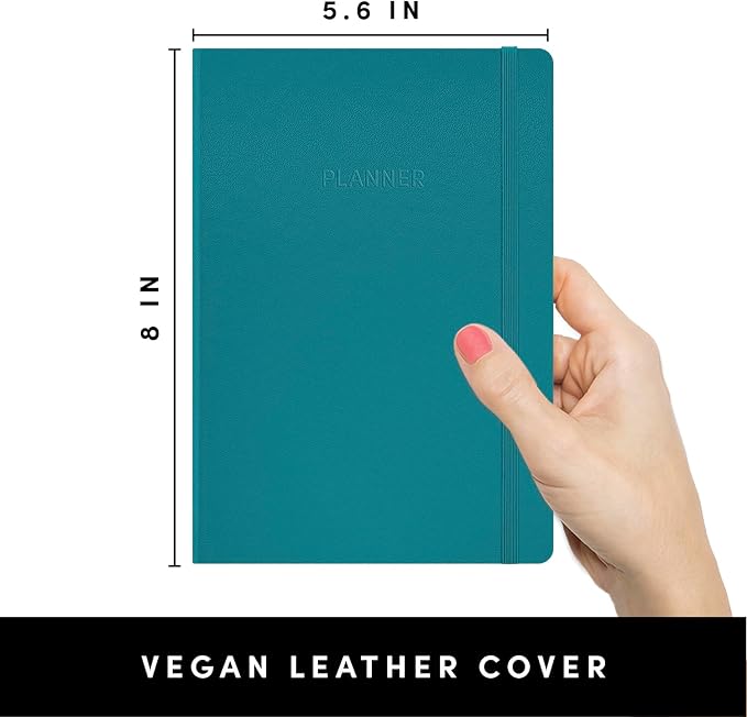 PAPERAGE Undated Weekly & Monthly Hardcover Planner, 5.6 in x 8 in, Includes - Image 2