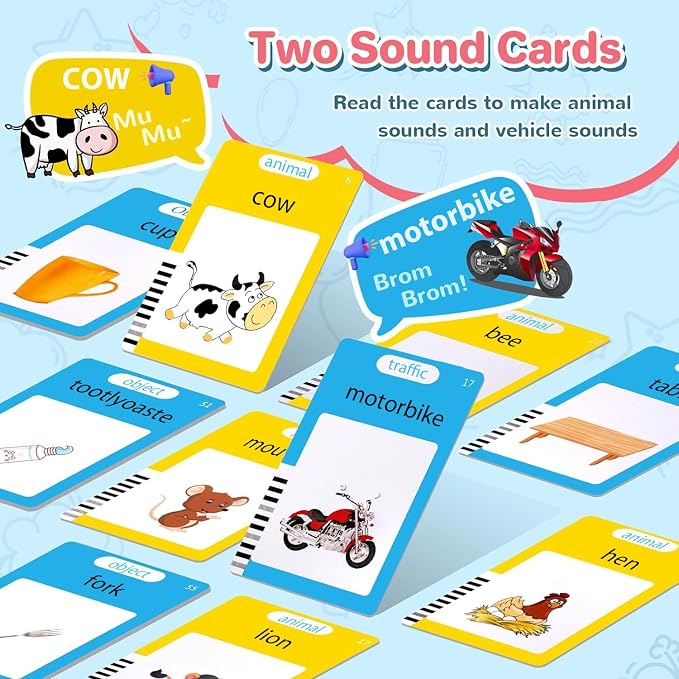 English Talking Flash Cards for Toddlers, 510 Sight Words for Learning Toys - Image 2