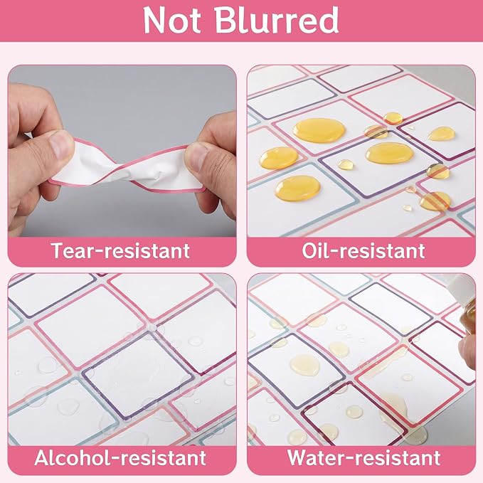 540Pcs Removable Labels, Colored Labels Stickers | Self-Adhesive Stickers - Image 8