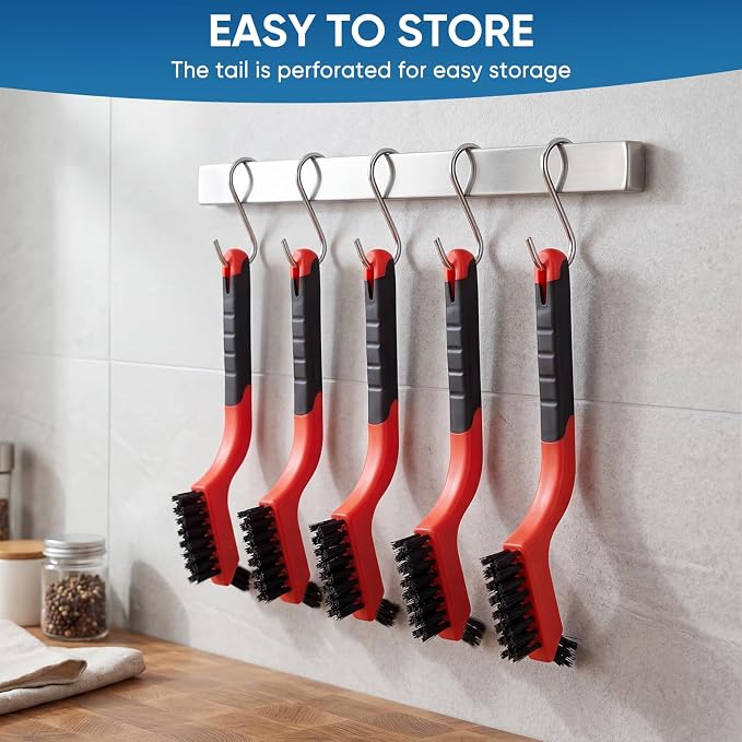 10PCS Nylon Cleaning Brushes for Tight Spaces, Non Scratch Detail Cleaning - Image 7
