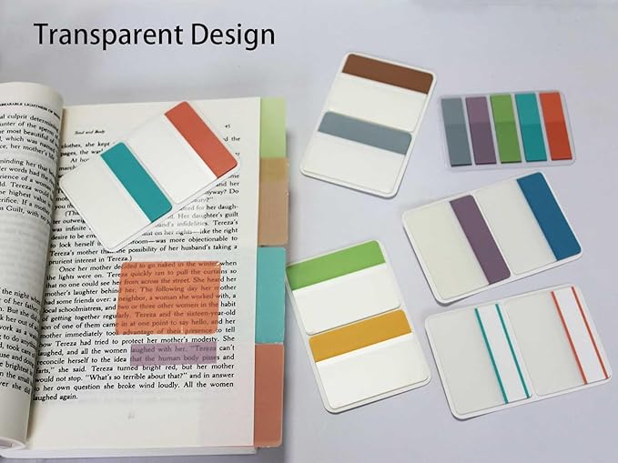 ELII 300 Pcs Tabs 2 Inch Sticky Index Tabs, Writable and Repositionable Book Tabs Page Tabs Colored Page Markers, Tabs for Books, Notebook Tabs, Tabs for Annotating Books (Pastel)-DeskLoop Office