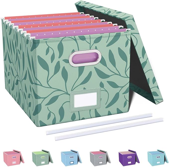 Oterri File Organizer with Lid, File Box, File Cabinet by Oterri