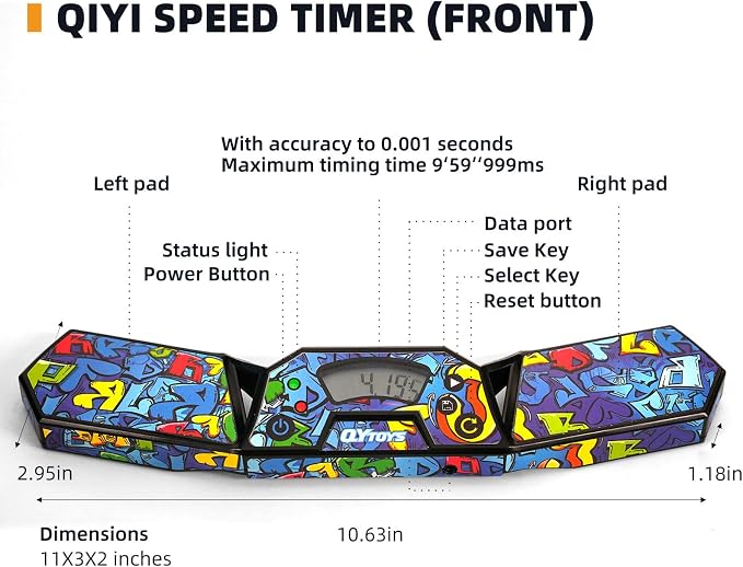 Professional Speed Cube Timer, Touch Control Timer - Image 3