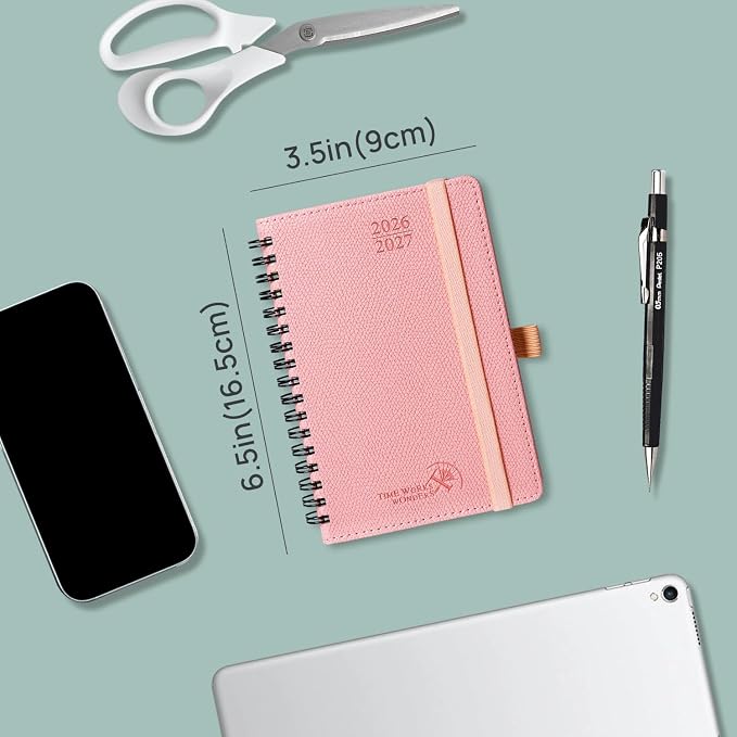 POPRUN 2026-2027 Academic Small Weekly Planner, Horizontal Daily Calendar from - Image 2
