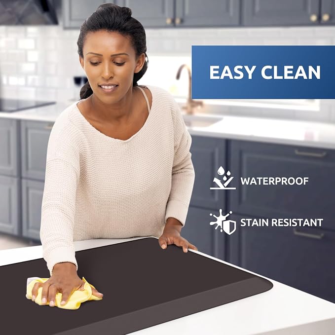KitchenClouds Kitchen Mat Cushioned Anti Fatigue Kitchen Rug Non Slip Standing - Image 3