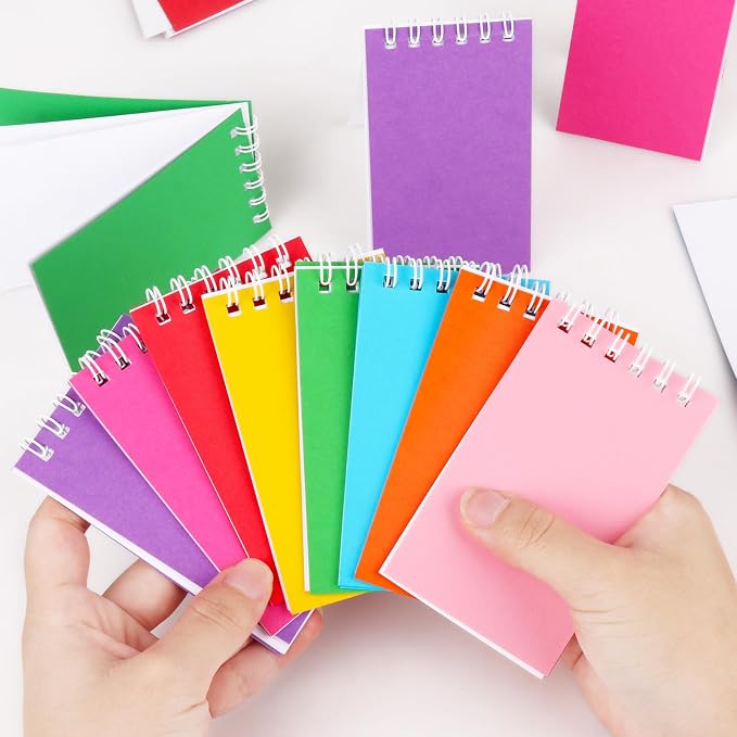 Hooqict 24 Pack Small Pocket Notebook Mini Notebooks Bulk Small Spiral Notepads - Image 3