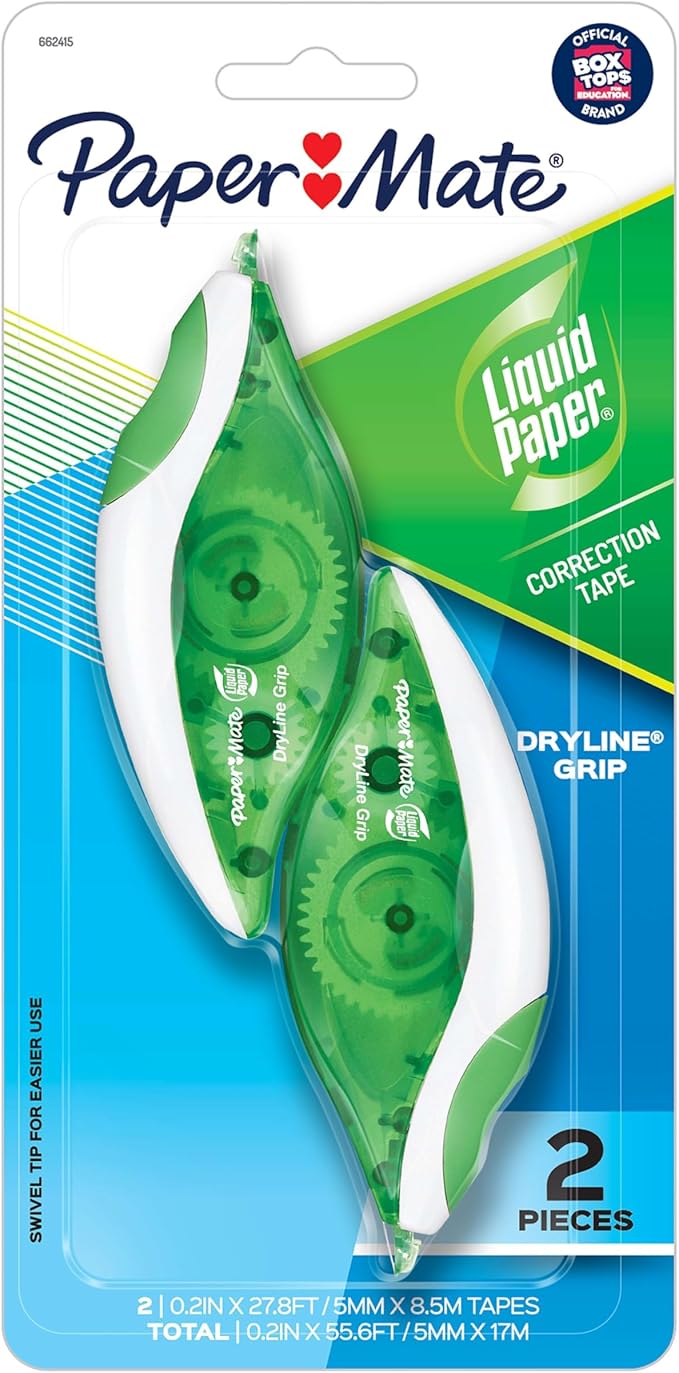 Paper Mate Paper Mate Liquid Paper DryLine Grip Correction White Tape by PaperMate