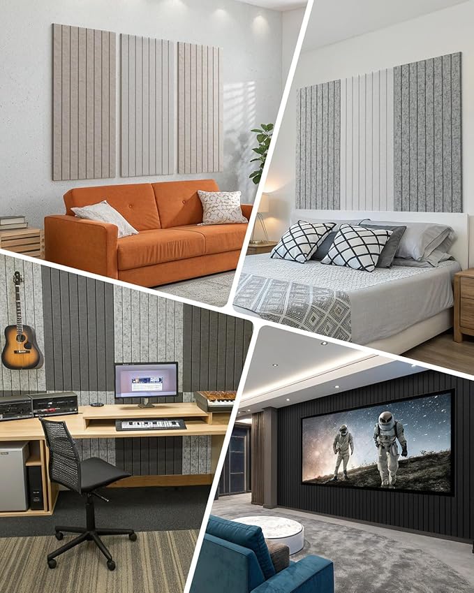 Soundsbay Large Cork Board, 71" x 47" Black Bulletin Board, 3 Pack Felt Wall Tiles Self-Adhesive, Pin Board for Walls Office Home Classroom Decor-DeskLoop Office