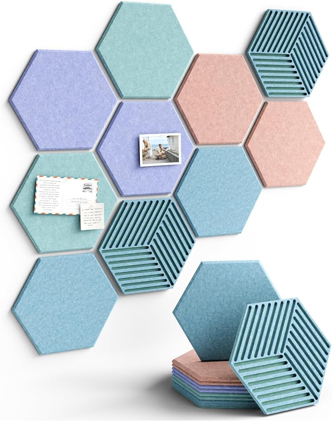 Fluxynara Hexagon Cork Board Alternative by FLUXYNARA