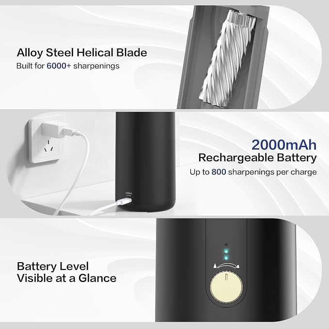 VUSIGN Electric Pencil Sharpener, Fully Automatic Pencil Sharpener - Image 6