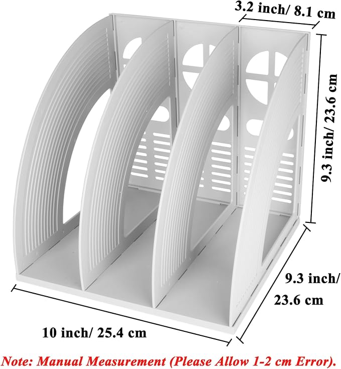 SAYEEC Magazine Holder Plastic File Sorter Binder Holder - Image 2