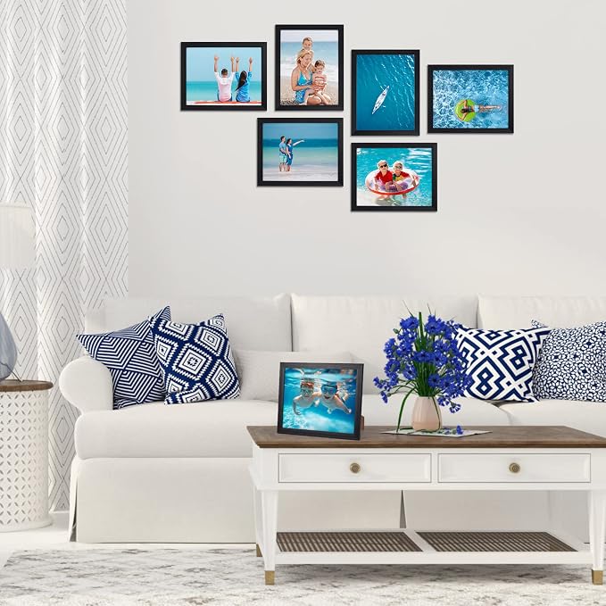 Giftgarden Black 8.5x11 Picture Frame Set of 12, Wall or Tabletop Display - Image 8