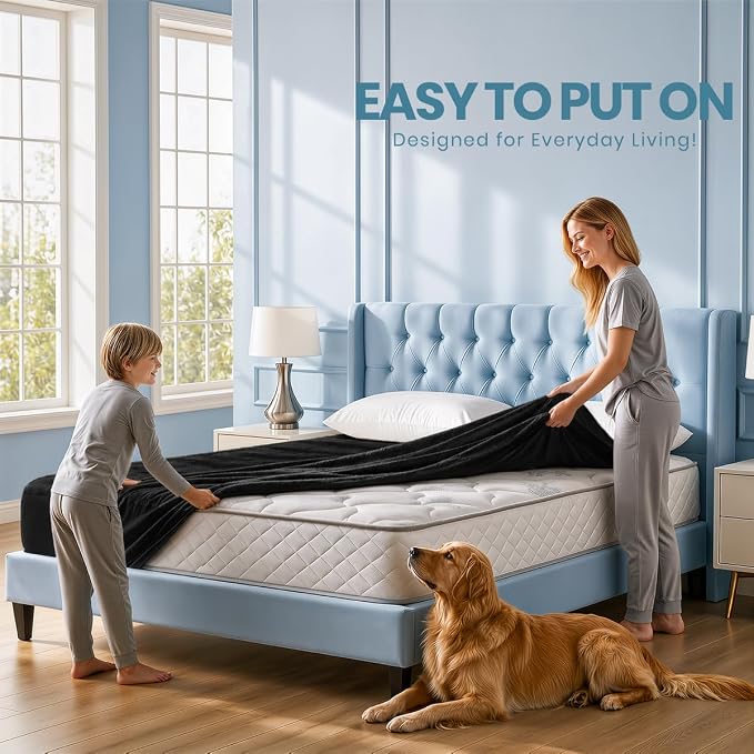Twin Size Mattress Protector Waterproof, Premium 200 GSM Terry Mattress Cover - Image 7