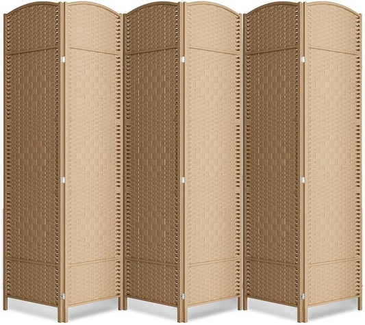 Cocosica 6 Panel Room Divider, 6Ft Folding Privacy Screen, Tall by cocosica