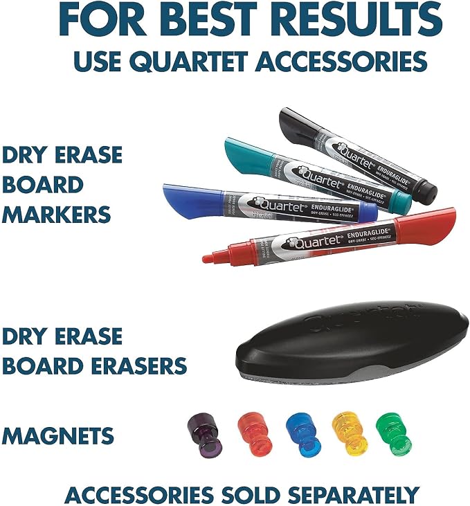 Quartet Dry Erase Magnetic White Board 96"W x 48"H, Porcelain Whiteboard - Image 5