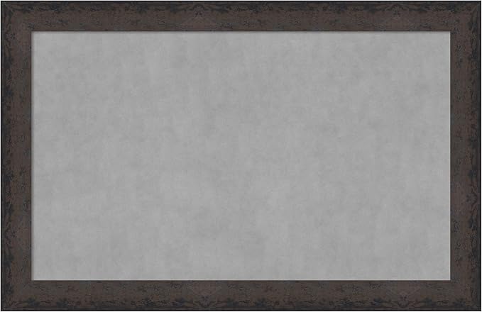 Amanti Art Black Framed Magnetic Board 29x45 Large Vision Board by AmantiArt