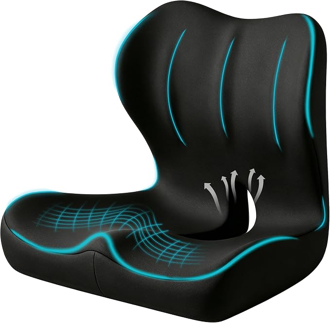 Seat Cushion for Office Chair and Car, Ergonomic Memory Foam Seat Cushion by Unknown