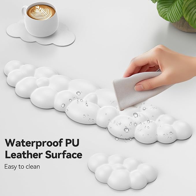 TECKNET Cloud Keyboard Wrist Rest Set, Cloud Wrist Rest - Image 6