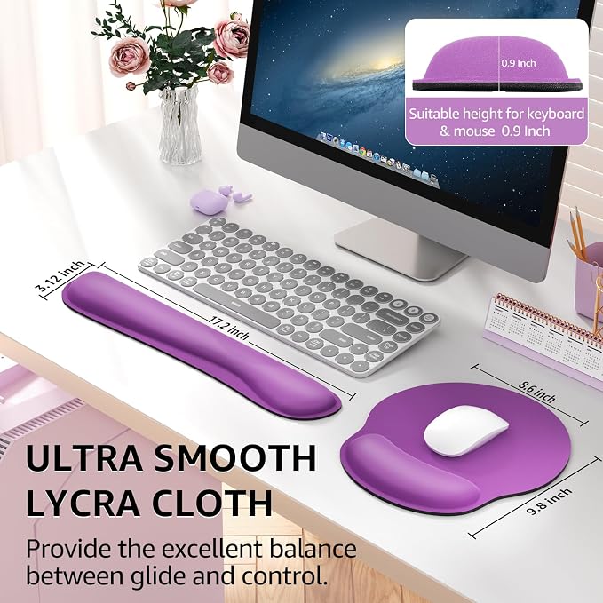 KTRIO Keyboard Wrist Rest & Mouse Pad - Image 5