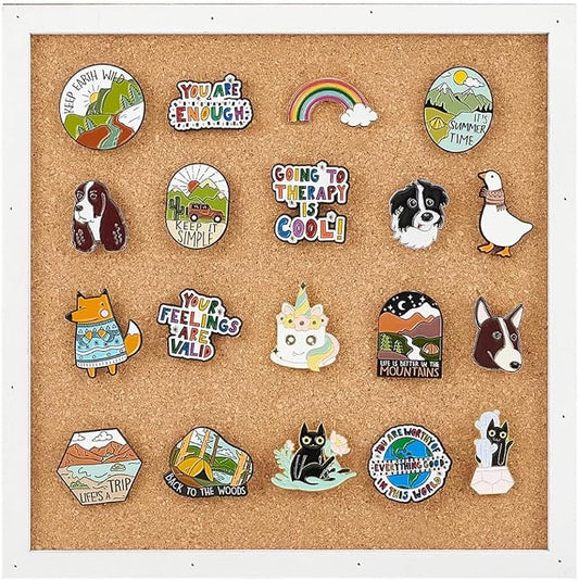 BENECREAT Pin Board Square Cork Board by BENECREAT