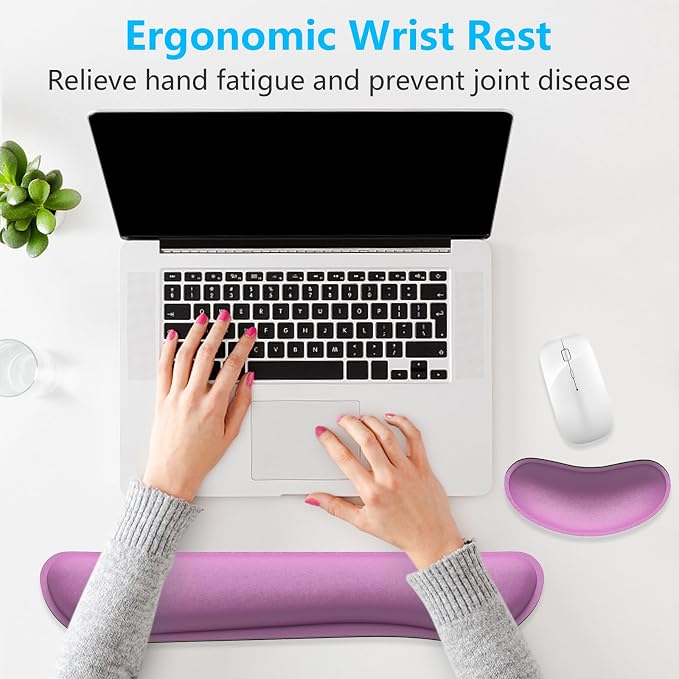Dapesuom Enlarge Keyboard Wrist Rest, Memory Foam Wrist Cushion - Image 6