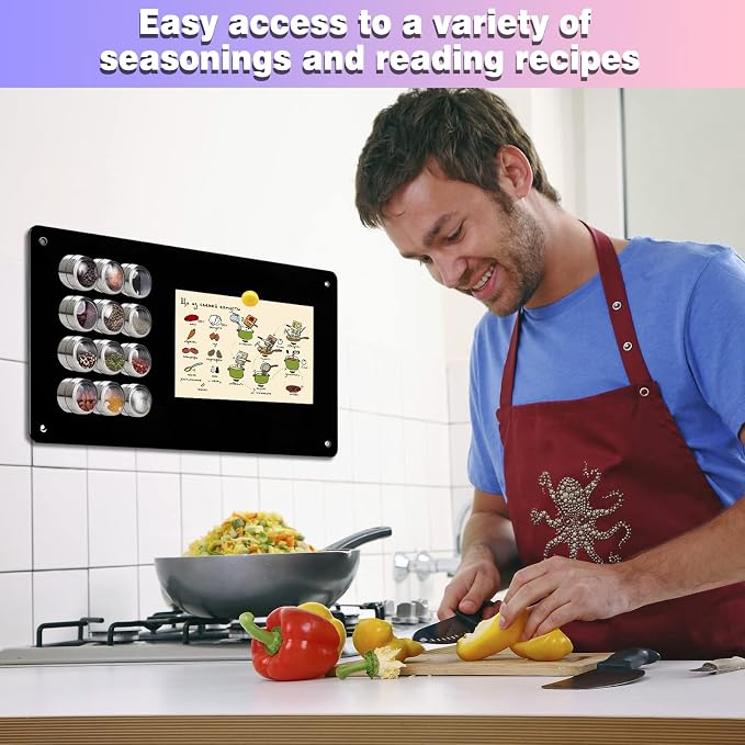 Black Magnetic Board, 17.5" x 11.4" Magnet Bulletin Board to Display Magnetic - Image 4