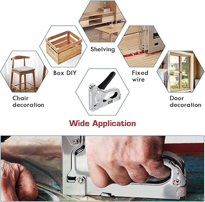 NEU MASTER 3 in 1 Staple Gun, Manual Upholstery Stapler Gun - Image 6