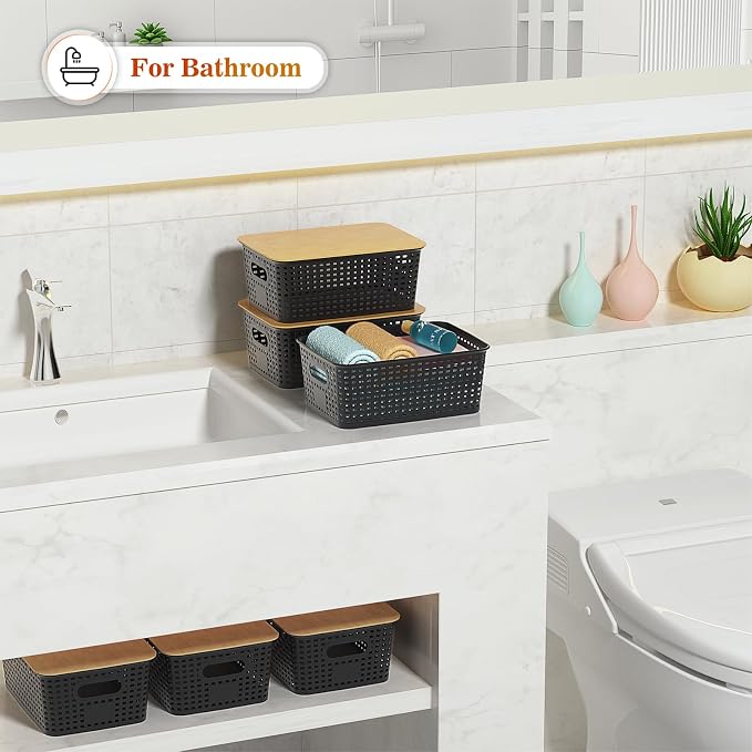 Ohmlove Plastic Storage Baskets - Image 7