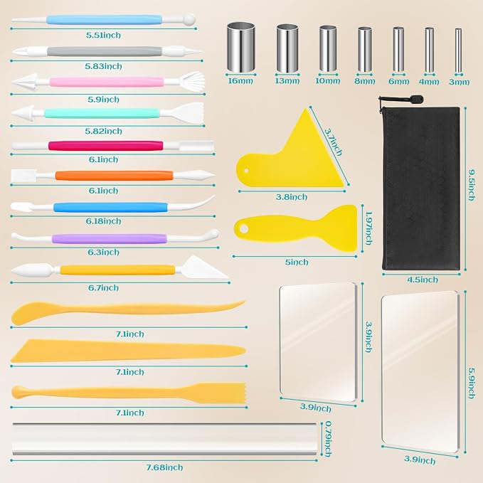Amrules Clay Tools Kit, Pottery Craft - Image 2