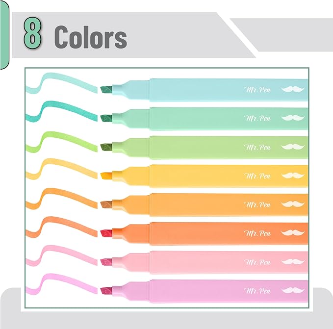 Mr. Pen- Aesthetic Highlighters, Chisel Tip, Summer Colors | Cute Highlighter - Image 2